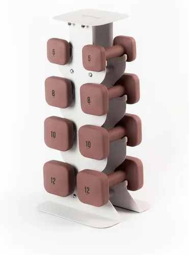 Vista 35 de WeGym SafeGrip - Mancuernas cuadradas con asas antideslizantes, pesas libres estéticas para entrenamientos en casa, diseño estable que evita rodar