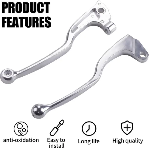 Vista 4 de Palancas de freno y embrague delanteras compatibles con Yamaha YZ80 YZ125 TW200 XT225 250 XT225 XT250 TTR250 XT350 XT600 TT600