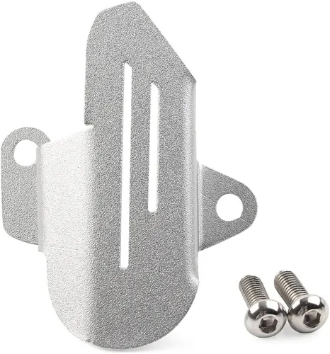 Vista 5 de FSFY soporte lateral lateral interruptor protector cubierta protectora aluminio para BMW F 750 GS/F 850 GS 2018 2019 2020, plata