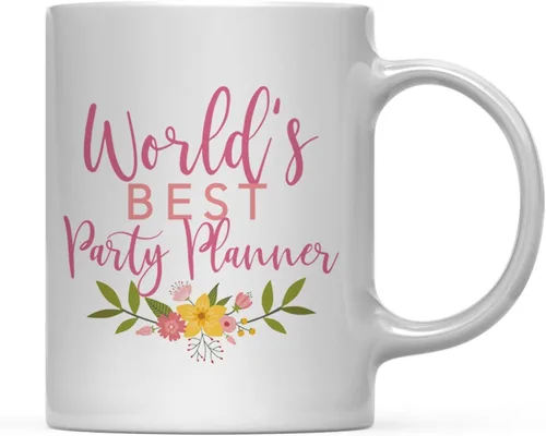 Vista 51 de Andaz Press Taza de café de 11 oz, regalo de broma de la mejor abbuela del mundo, diseño floral, paquete de 1