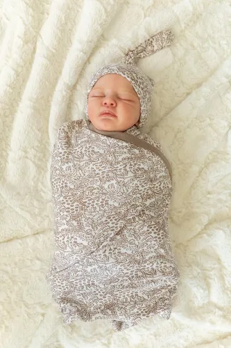 Vista 7 de Baby Be Mine Conjunto de bata de maternidad y manta a juego camisón de lactancia bebé niño niña