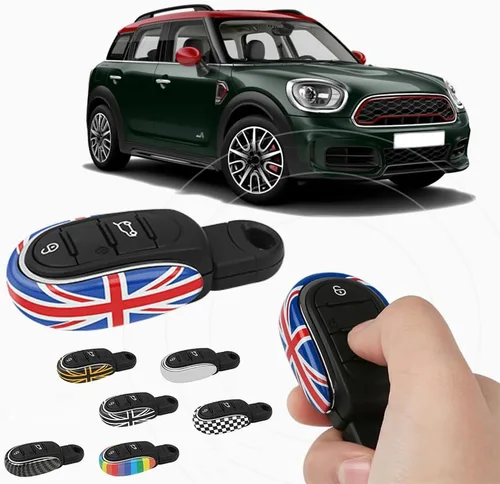 Vista 3 de Heinmo Funda de llave con control remoto de ABS para Cooper ONE S JCW Clubman Countryman F54 F55 F56 F57 F60, accesorios de estilo para coche