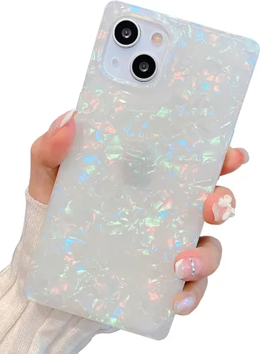 Vista 56 de Funda compatible con iPhone 14 Pro con borde rectangular, bonita funda protectora de lujo con pintura al óleo y flores para mujeres y niñas, funda