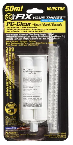 Vista 5 de Adhesivo líquido con resina epoxi PC-Clear de la marca PC Products, transparente, Transparente, 1