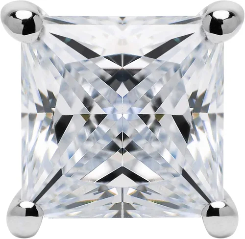 Vista 4 de Aretes de oro macizo de 14 quilates Redondos, peras, ovalados, cojín, esmeralda, princesa y corazón Postes de rosca 0.50 a 4.0 CTW Con caja