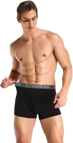 Vista 7 de Calzoncillos tipo bóxer de fibra bambú para hombre (4 unidades)