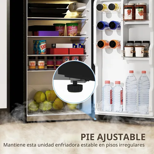 Vista 9 de HOMCOM Mini refrigerador de 4 pies cúbicos con congelador con puerta