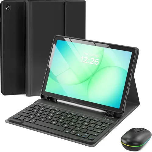 Vista 9 de Funda para Samsung Galaxy Tab A9/A11 Plus con teclado, para A9+ 2023/A11+ 2025 11 pulgadas, funda para tableta con teclado inalámbrico desmontable