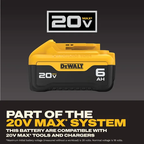 Vista 6 de DeWalt DCB206-2 20V máx 6.0Ah batería de ion de litio, 2