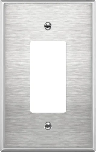 Vista 18 de ENERLITES Placa decorativa de pared metálica para interruptor o tomacorriente, acero inoxidable 201, tapa de tomacorriente, resistente a