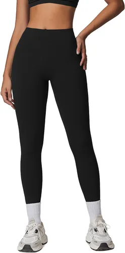 Vista 2 de Leggings con levantamiento de glúteos para mujer, sin costuras, de cintura alta, pantalones de yoga, leggings fruncidos
