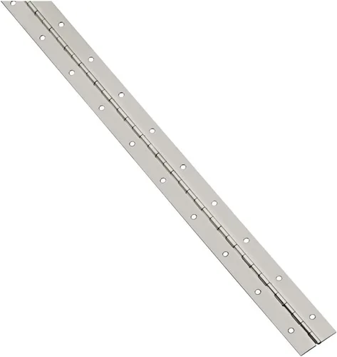 Vista 9 de National Hardware N265-389 V570 Bisagra continua en níquel, 1-1/2 "x 12