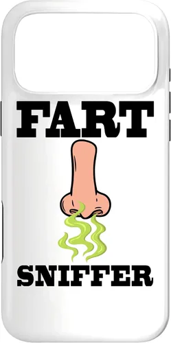 Vista 22 de Fart Sniffer Shirt, Gross Dad Joke Shirt, Weird Funny Fart Case for iPhone 17