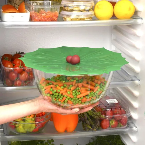Vista 6 de Charles Viancin - Tapa de silicona Holly para almacenamiento de alimentos y cocinar - 9 pulgadas/9.1 in - Sellado hermético en cualquier superficie