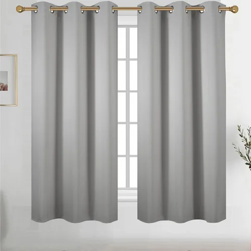 Vista 57 de Diraysid Cortinas opacas beige con ojales para dormitorio, con aislamiento térmico, cortinas de oscurecimiento de habitación, 38 x 54 pulgadas, 2