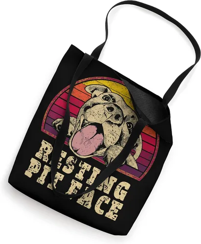 Vista 2 de Bolsa de mano vintage para amantes de Pitbull de descanso