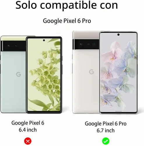 Vista 2 de AACL Paquete de 2 pantallas y lentes de vidrio templado para Google Pixel 6 Pro