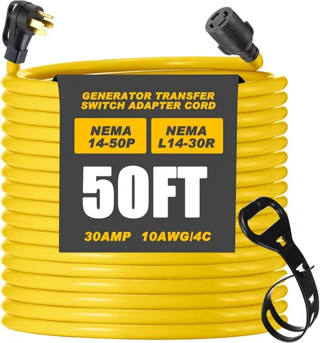 Vista 13 de Kanayu Cable adaptador de interruptor de transferencia de generador NEMA TT