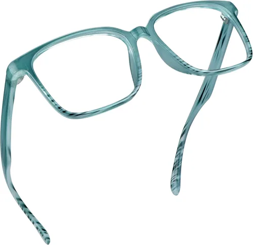 Vista 32 de LifeArt Lentes de bloqueo de luz azul, antifatiga ocular, anteojos de lectura para computadora, anteojos de juegos, gafas de TV para mujeres