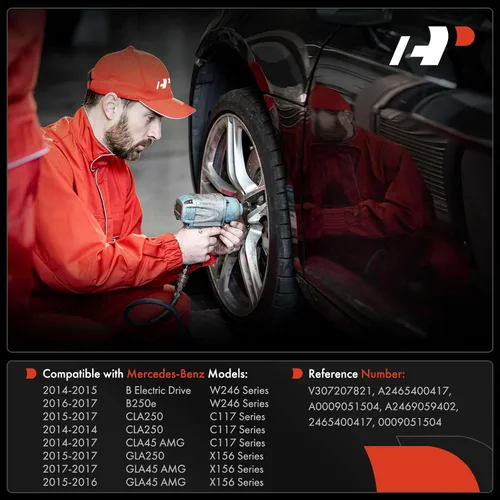 Vista 2 de A-Premium Sensor de velocidad de la rueda trasera ABS compatible con Mercedes-Benz