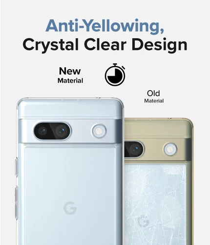 Vista 5 de Ringke Fusion - Funda compatible con Google Pixel 7a [transparente] + cristal de lente de cámara compatible con Google Pixle 7a
