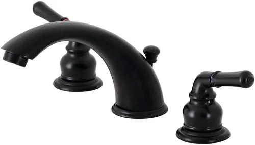 Vista 16 de Kingston Brass KB966 Grifo de baño de configuración ancha Magellan con desagüe automático al por menor, cobre envejecido