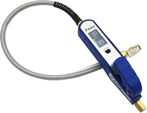 Vista 2 de Astro Tool s 3019B Inflador de neumáticos digital recargable profesional - cuerpo de aluminio, manguera inoxidable
