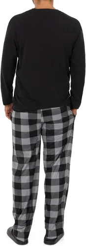 Vista 2 de Chaps Conjunto de pijama Henley y micropolar para hombre