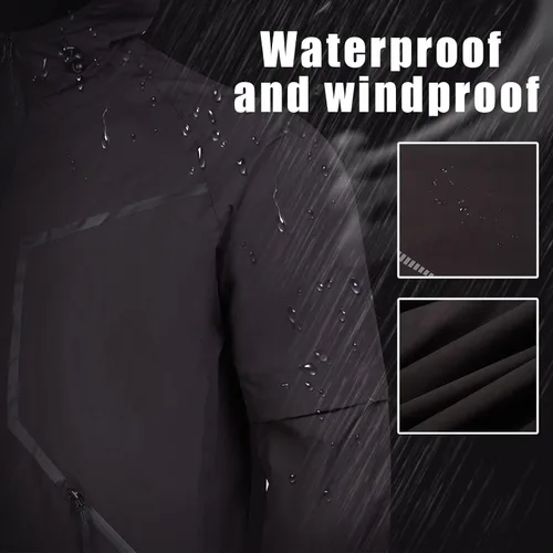 Vista 2 de K.E.J. Chaqueta de lluvia de golf, impermeable, trajes de lluvia de golf para hombres, equipo de lluvia de golf