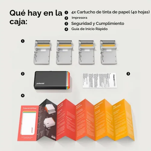 Vista 9 de Paquete de Polaroid Hi-Print + Papel - Impresora de bolsillo de foto 2x3 de segunda generación con Bluetooth conectada Dye-Sub - Impresora negra +
