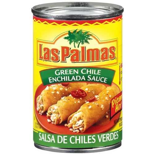 Vista 7 de Salsa para Enchiladas de Chile Verde Las Palmas, Mediana, 10 Onzas