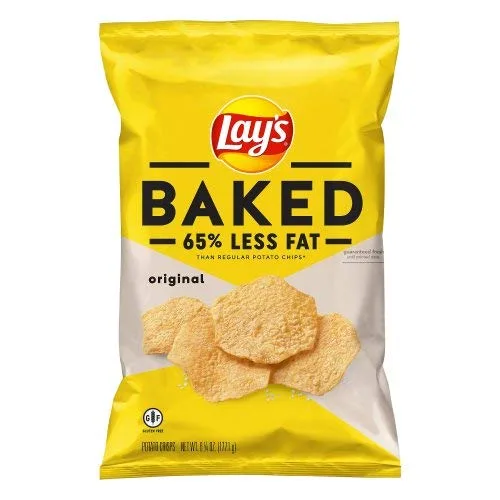 Vista 2 de LAY'S® - Patatas fritas horneadas originales, 1.125 onzas (paquete de 8)