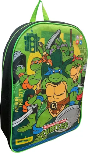 Vista 2 de Ruz Mochila escolar de 15 pulgadas con licencia para niños, Varios colores, Tortugas Ninja