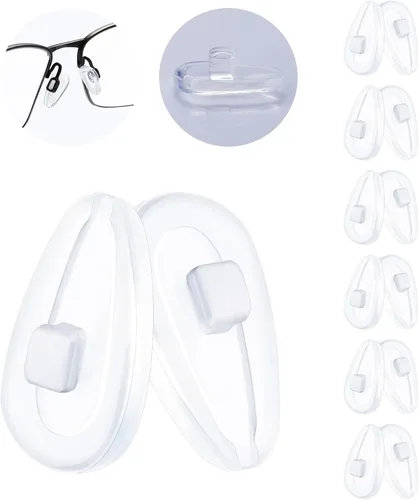 Vista 7 de 10 pares de piezas de nariz de goma de silicona de repuesto compatibles con Oakley Socket 5.5 (5.0)/Contrail/Lizard/Limit Switch/Truss