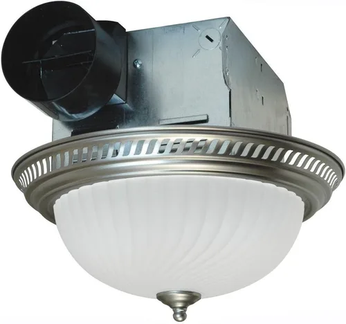 Vista 8 de Air King ventilador de baño redondo con luz, DRLC701