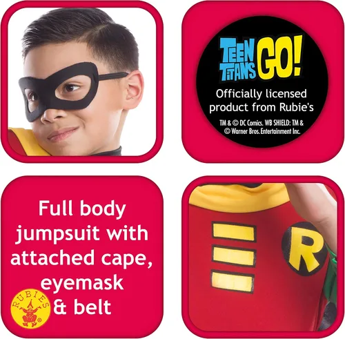 Vista 2 de Teen Titans Child's Robin Costume