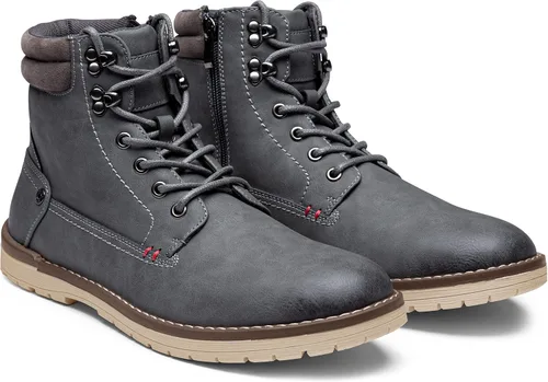 Vista 4 de Vostey Botas de senderismo impermeables para hombre, botas chukka casuales para hombres