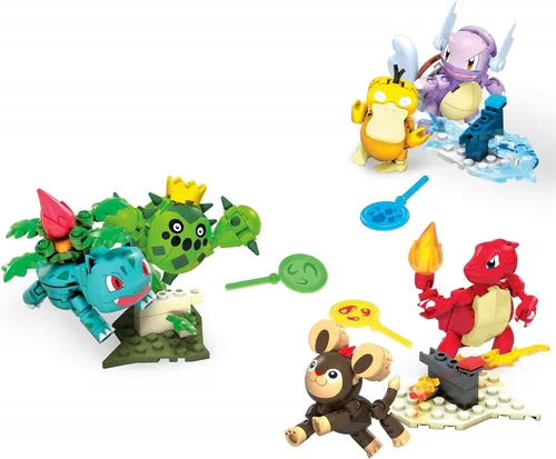 Vista 6 de Mega - Juego de construcción de figuras Construx Pokemon Trainer Team Challenge