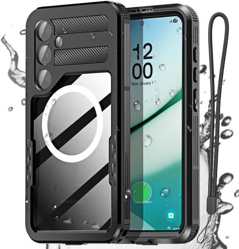 Vista 11 de AICase para Samsung Galaxy S24 Funda impermeable transparente con protector de pantalla incorporado, a prueba de nieve, polvo, golpes, certificación