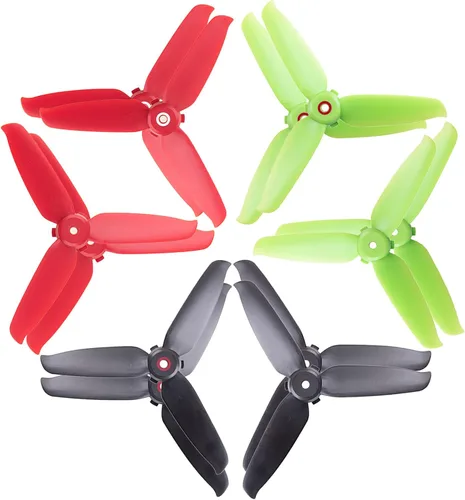 Vista 9 de DJI FPV Drone 5328 hélices de 3 aspas, accesorios de repuesto de liberación rápida de bajo ruido (8 piezas - 4CW 4CCW, negro)