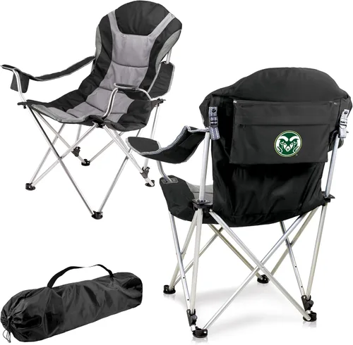 Vista 21 de Picnic TIME NCAA Arkansas Razorbacks Reclining Camp Chair - Beach Chair for Adults - Sports Chair with Carry Bag
