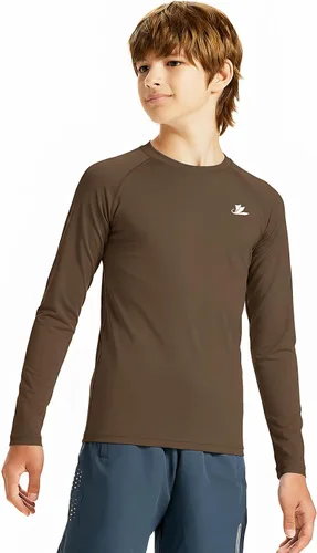 Vista 13 de Devoropa - Camiseta de compresión para niños pequeños, camiseta de fútbol y béisbol de manga larga, camiseta interior deportiva de secado rápido