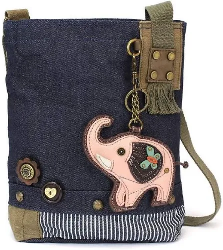 Vista 2 de Chala Patch CrossBody Bolso de mujer Bolso de mensajero de lona