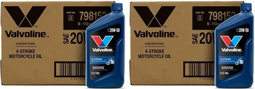 Vista 16 de Valvoline Aceite de motor de motocicleta de 4 tiempos 10W-40, 1 cuarto de galón