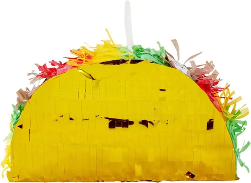 Vista 8 de BLUE PANDA Paquete de 3 mini piñatas para taco, 6.25 x 2 x 3.6 pulgadas, decoraciones de tacos y mini piñata