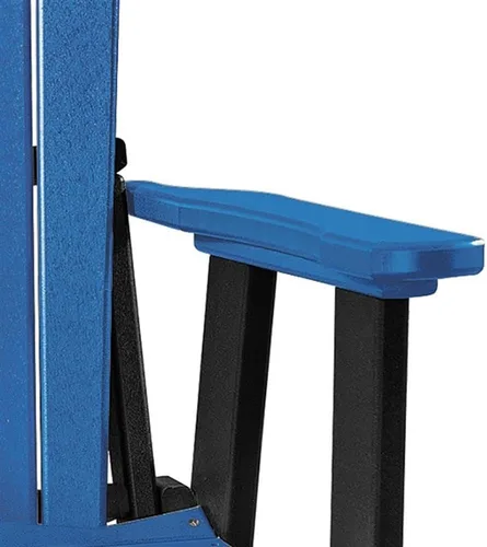 Vista 4 de American Furniture Classics 515BBK-K - Planeador doble con mesa, azul y negro