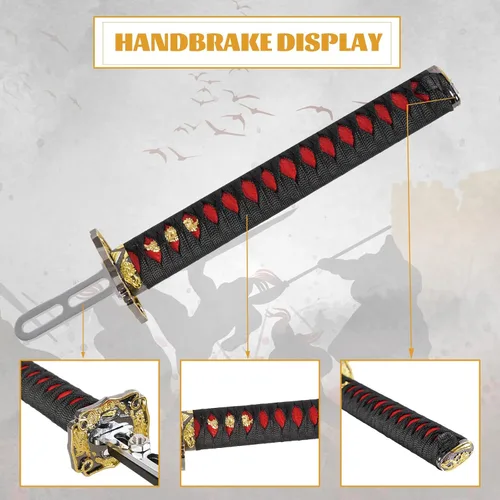 Vista 4 de YESHMA 64 Bit USB Katana Handbrake Samurai Sword PC Handbrake & Non-Contact Plus Hall Sensor Compatible With G252729920923 T500 T300,Professional