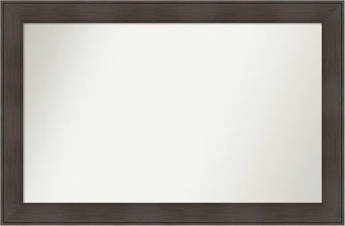 Vista 18 de Amanti Art Espejo personalizado, espejo de baño de veta de madera rústica William, espejo de pared o espejo de tocador de baño sobre el fregadero