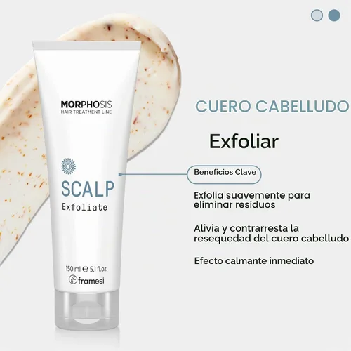 Vista 5 de Framesi Morphosis - Exfoliante para el cuero cabelludo, tratamiento previo