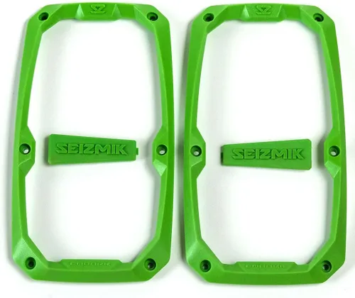 Vista 2 de Seizmik Kit de moldura de color UTV para espejos UTV de visión lateral de la serie Embark, kit de inserción de color de bisel y tapa Verde